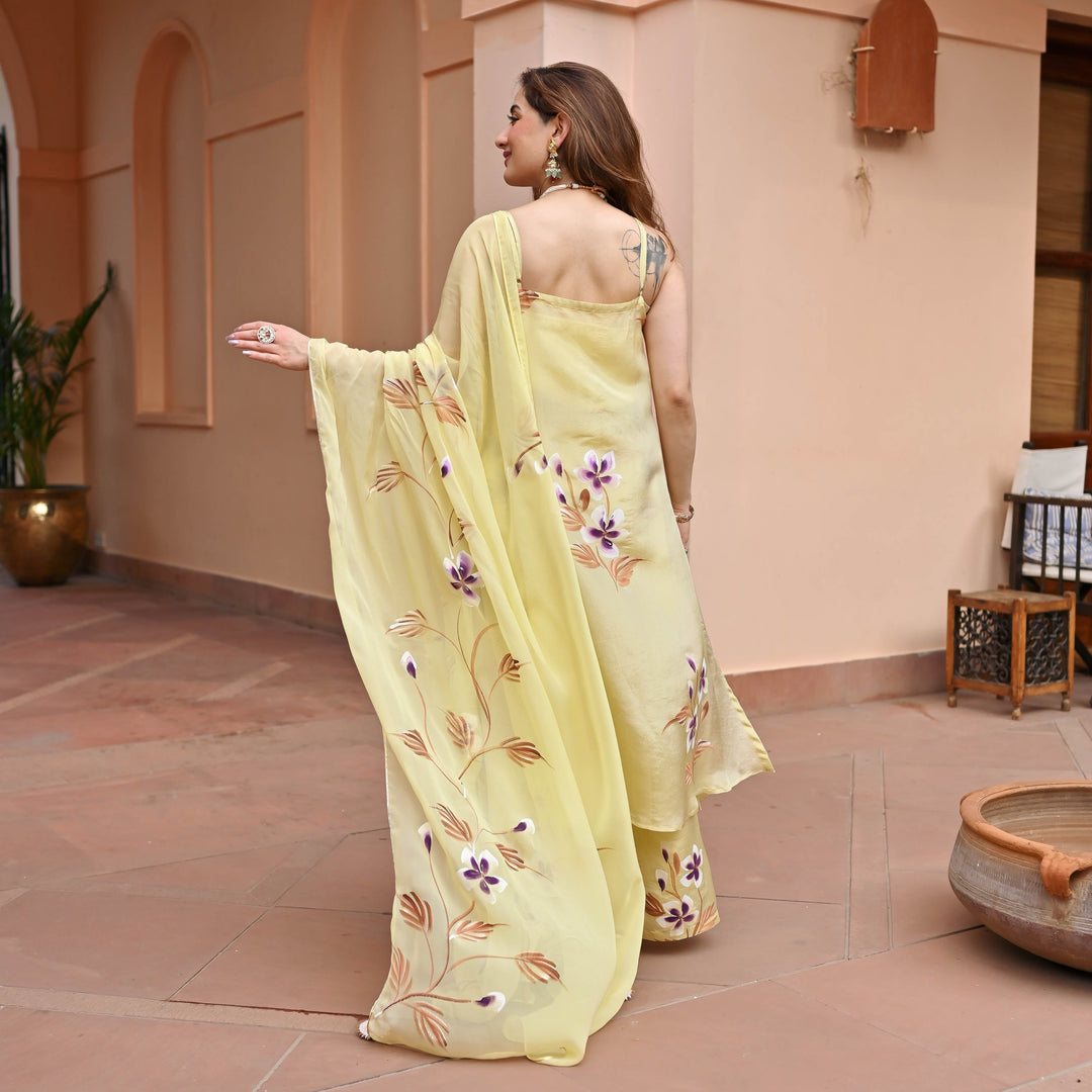 Yellow-Muslin-Floral-Printed-Straight-3-Piece-Kurta-Set