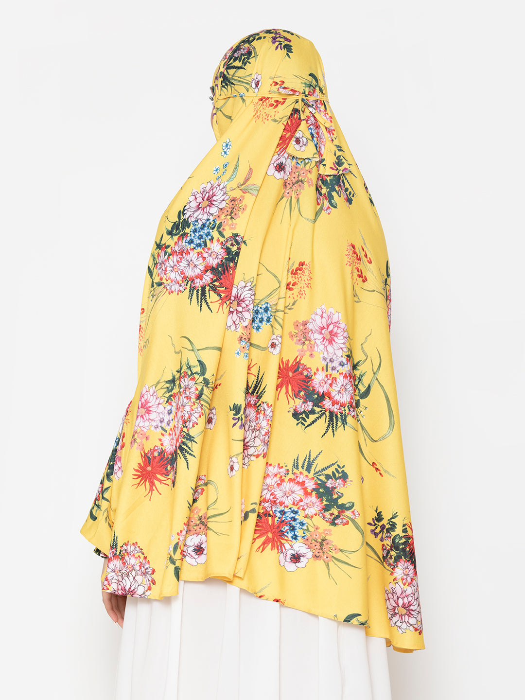 Yellow-Viscose-Sanguine-Mix-Floral-Namaz-Dupatta