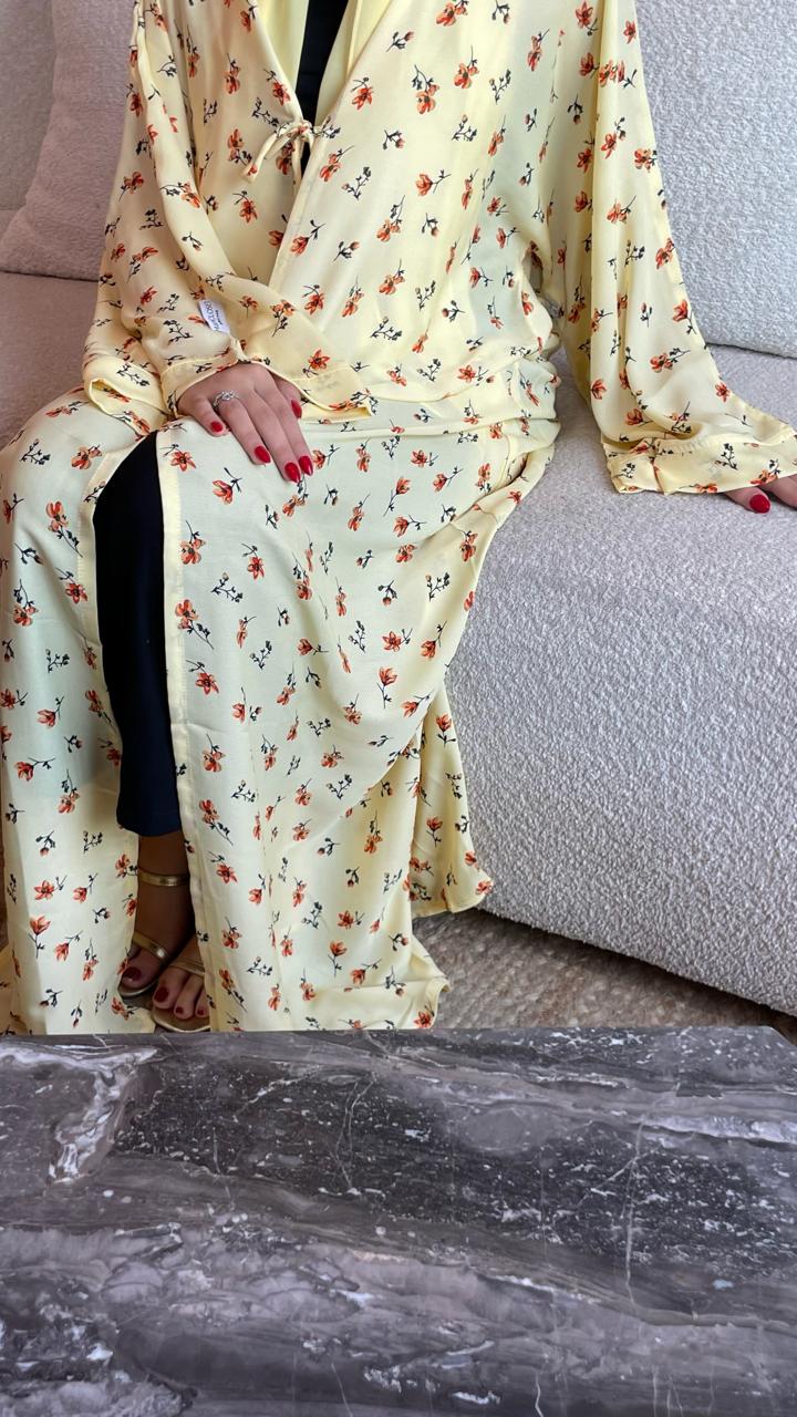 Cream-Georgette-Creme-Floral-Kimono-&-Sheila-Set