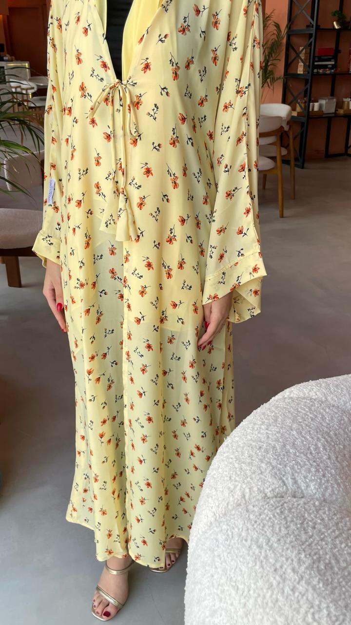 Cream-Georgette-Creme-Floral-Kimono-&-Sheila-Set