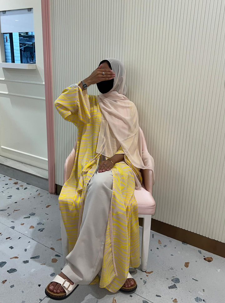 Yellow-Georgette-Lemonade-Kimono-&-Sheila-Set-
