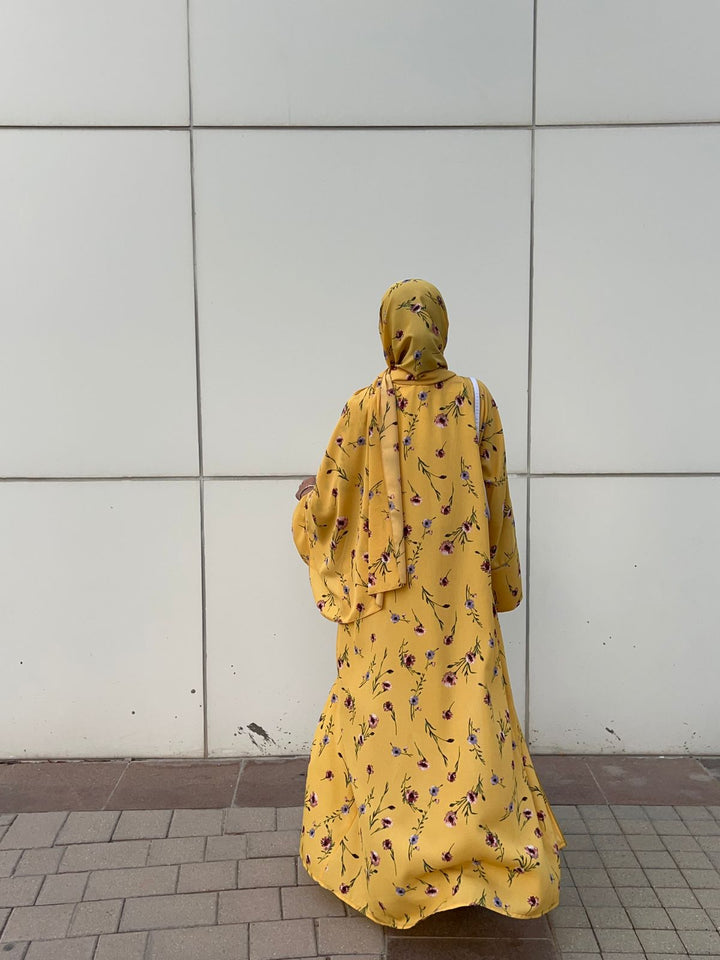 Mustard-Georgette-Mustard-Kimono-&-Sheila-Set