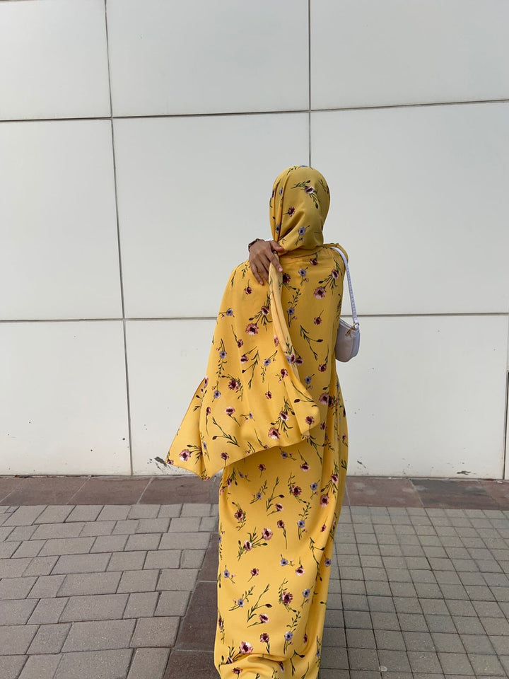 Mustard-Georgette-Mustard-Kimono-&-Sheila-Set