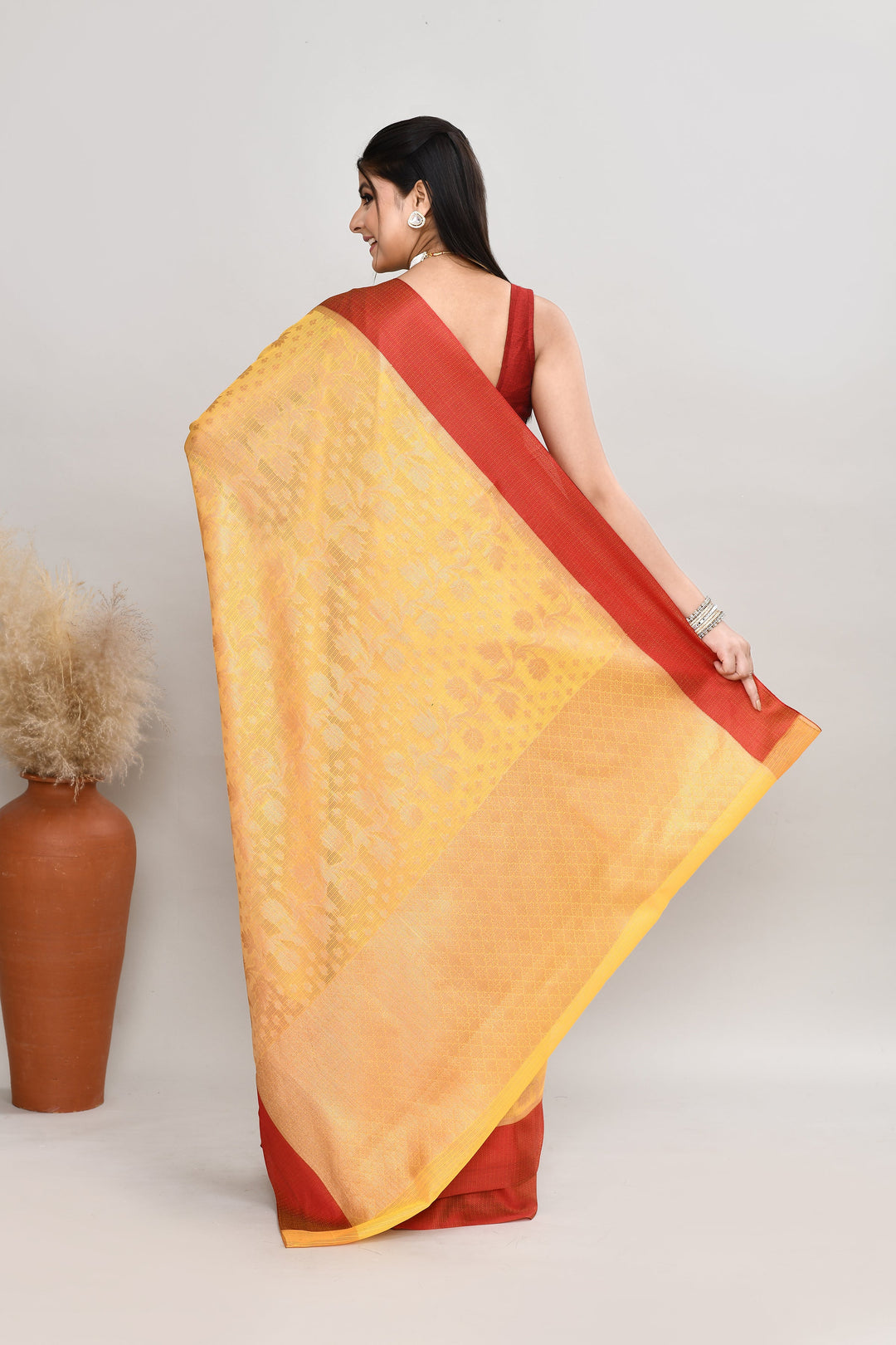 Yellow-Kota-Silk-Banarasi-Zari-Work-Saree