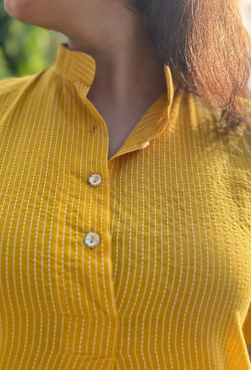 Yellow-Pure-Cotton-2-Piece-Kurta-Set
