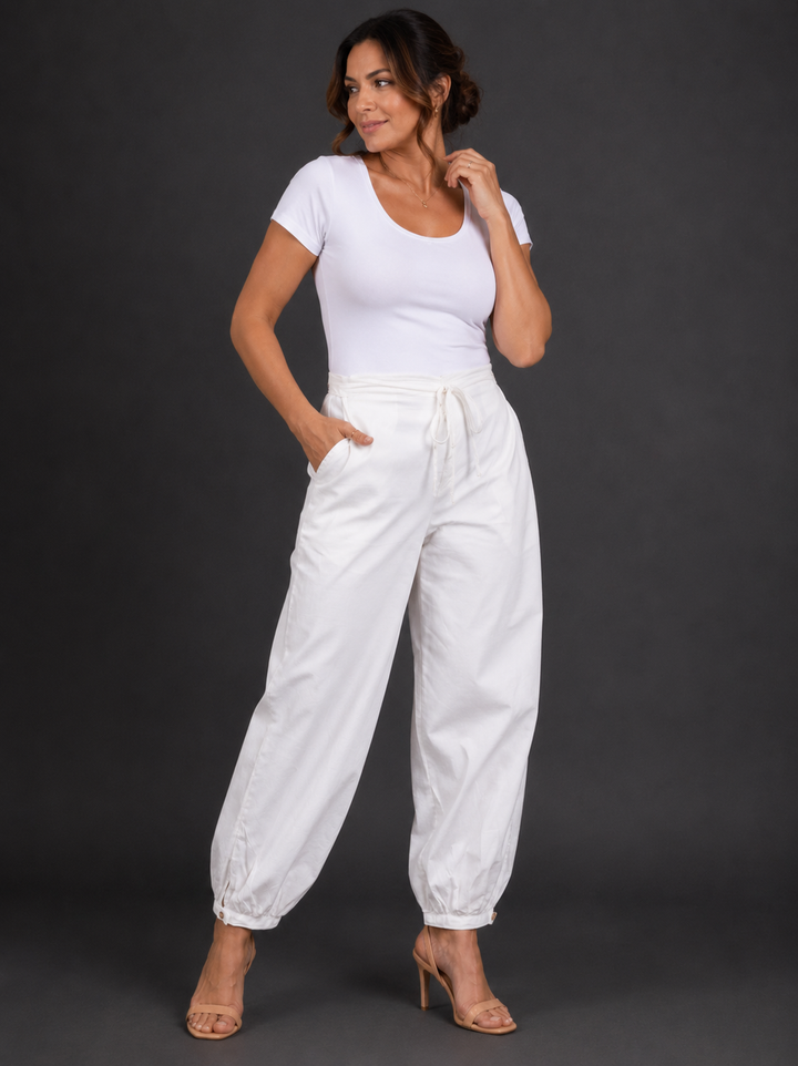 White Salwar Pants