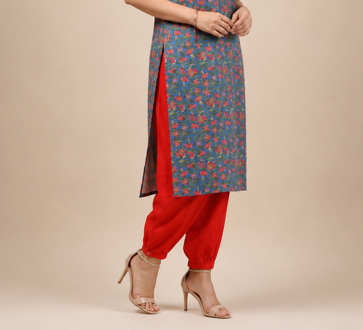 Apple Red Salwar Pants
