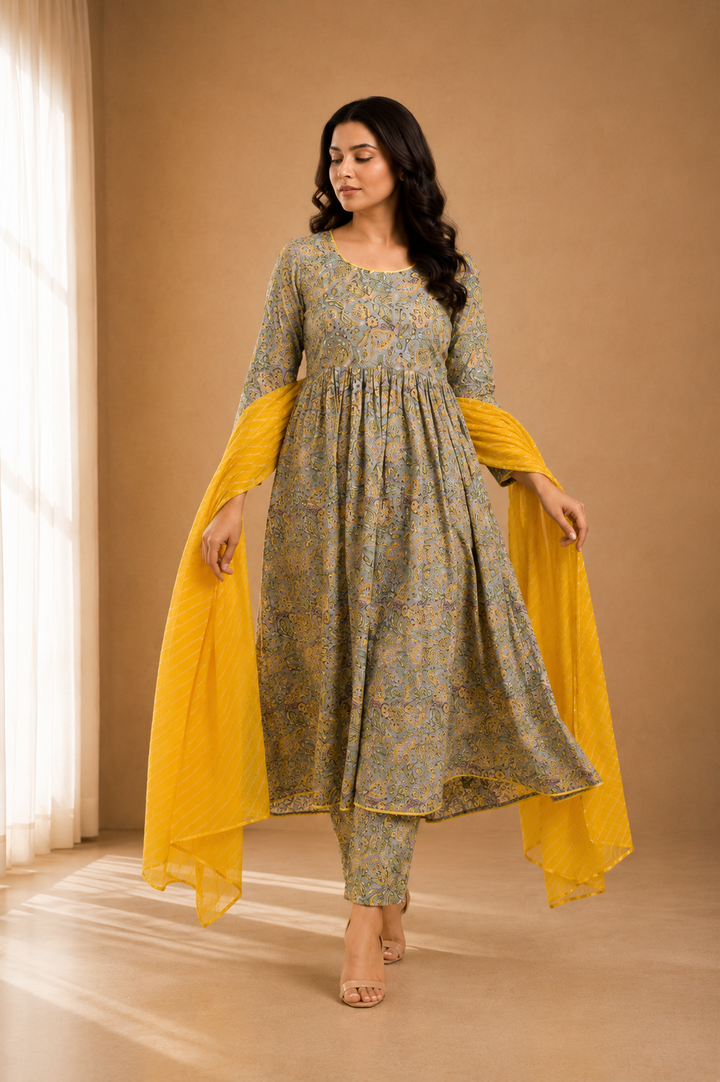 Kashish Kurta Pant & Lehriya Dupatta Set