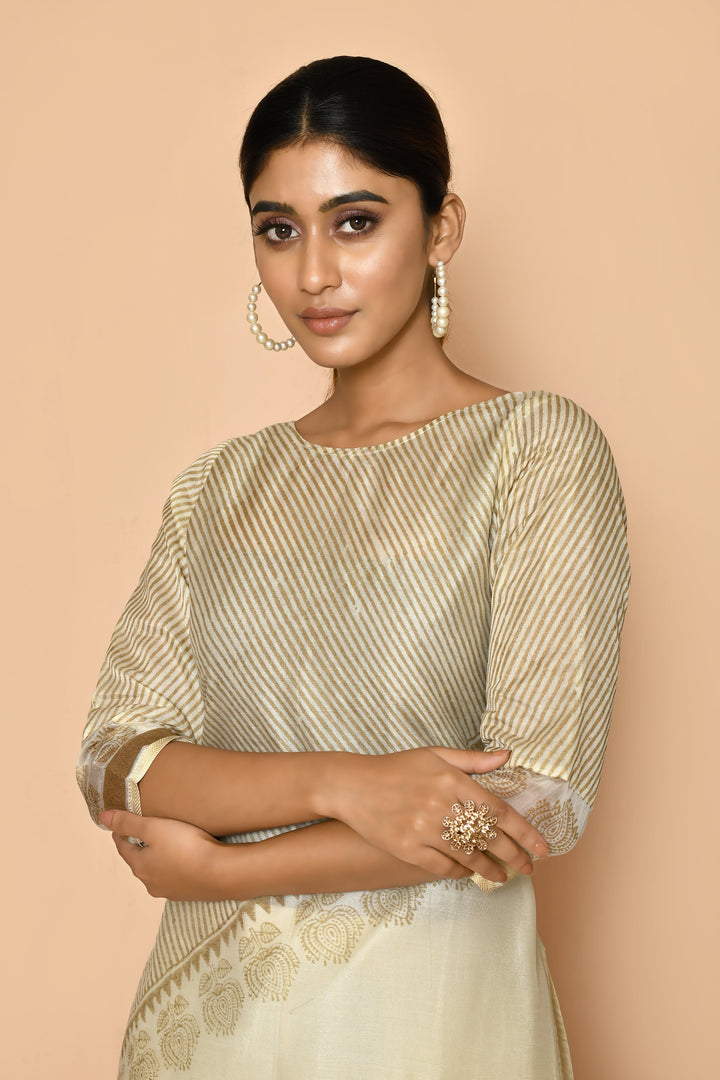 ZERESOUQ-Zeba-Ivory-Handloom-Maheshwari-Silk-Kurta-Set