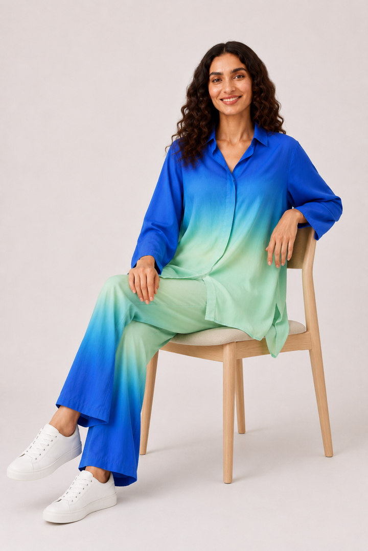 Blue Ombre Coord Set