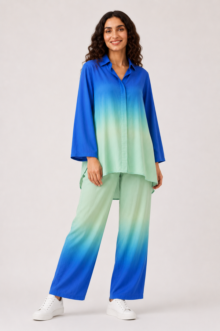 Blue Ombre Coord Set