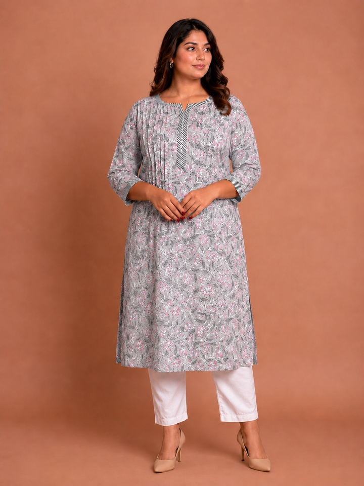 Lavendar Chikankari Kurta only