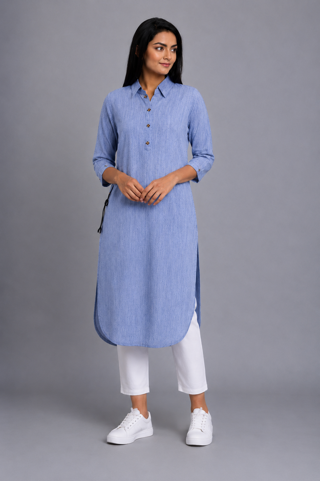Sky Cotton Kurta