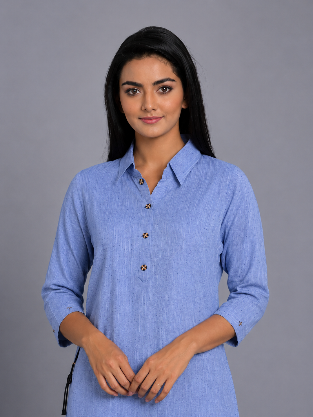 Sky Cotton Kurta