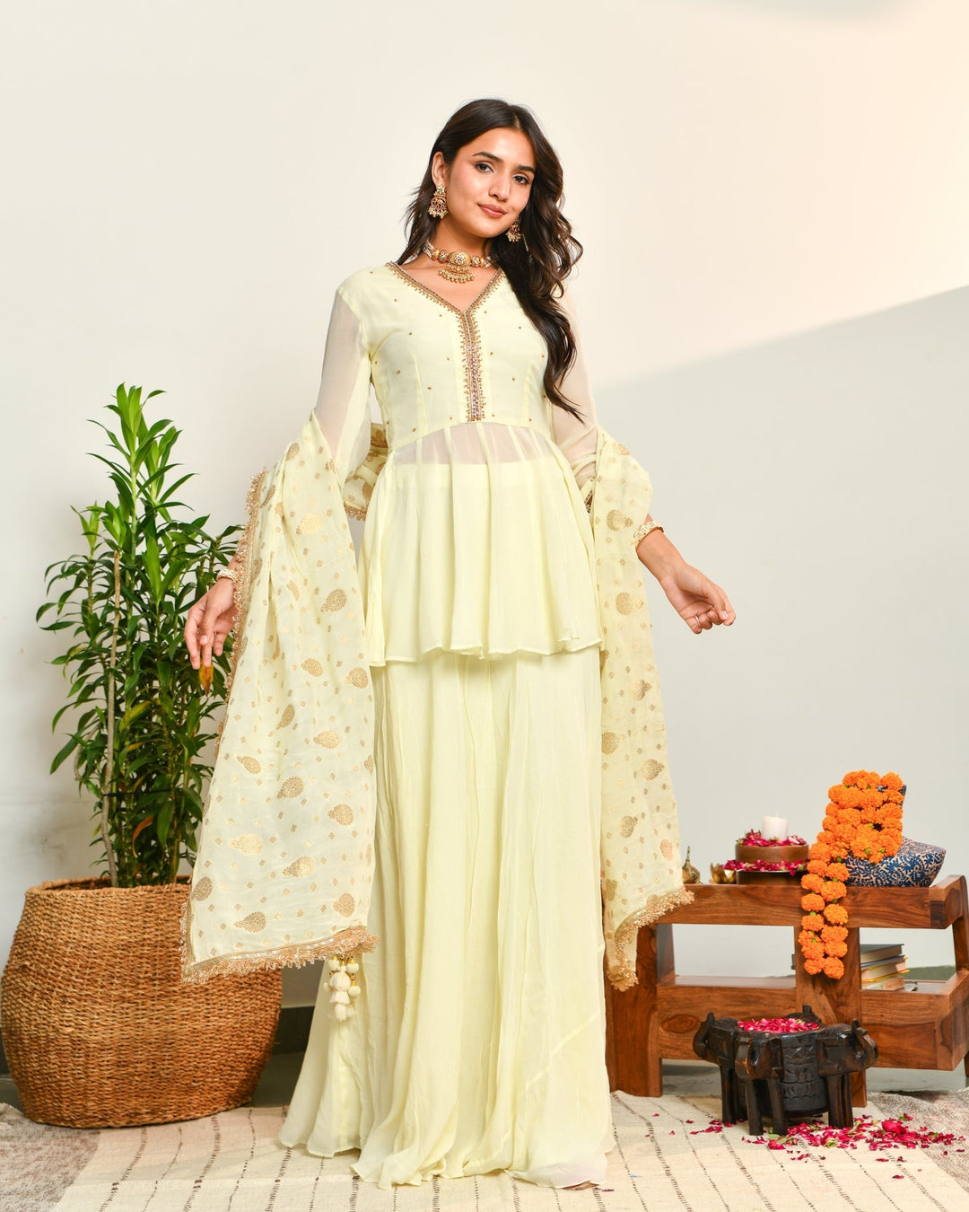 Off-White-Embroidered-Anarkali-Suit