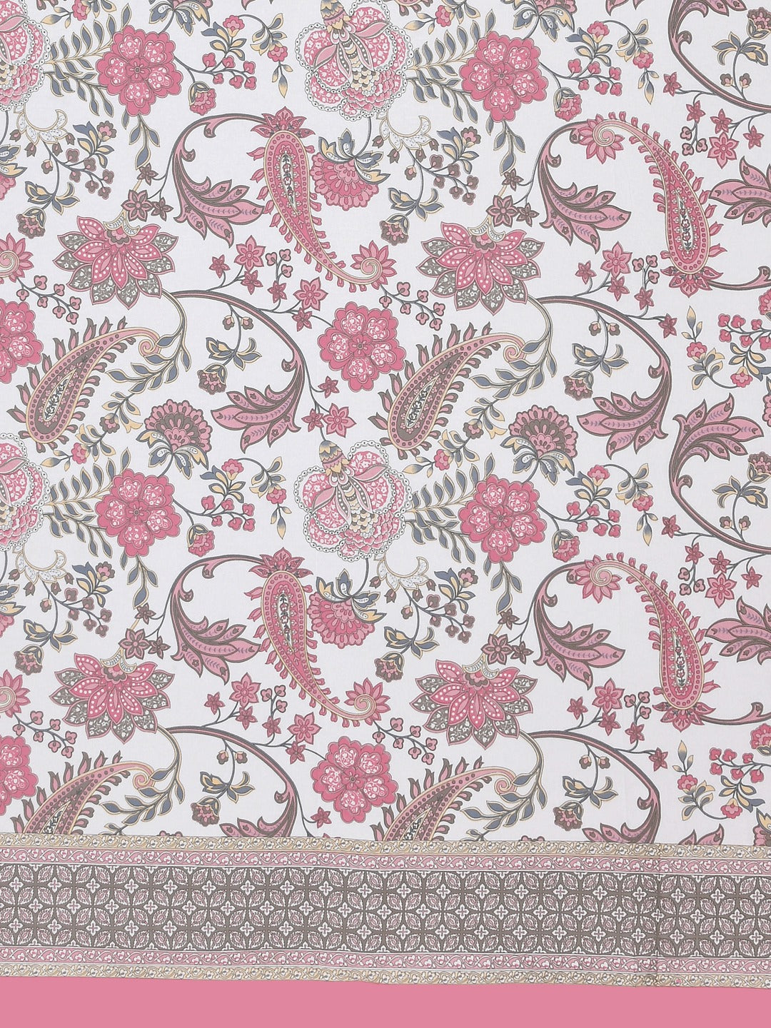 Pink-&-Grey-Handblock-Print-Bedsheet-With-2-Pillow-Covers