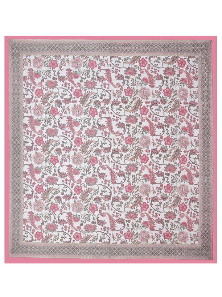 Pink-&-Grey-Handblock-Print-Bedsheet-With-2-Pillow-Covers