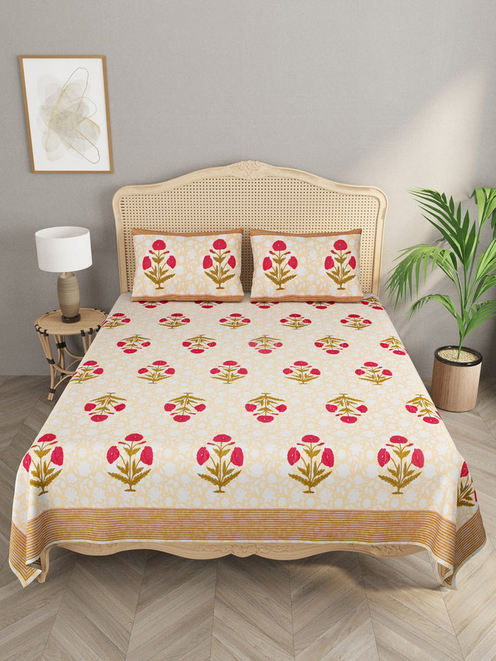 Multicolor-Cotton-Bedsheet-With-2-Pillow-Covers