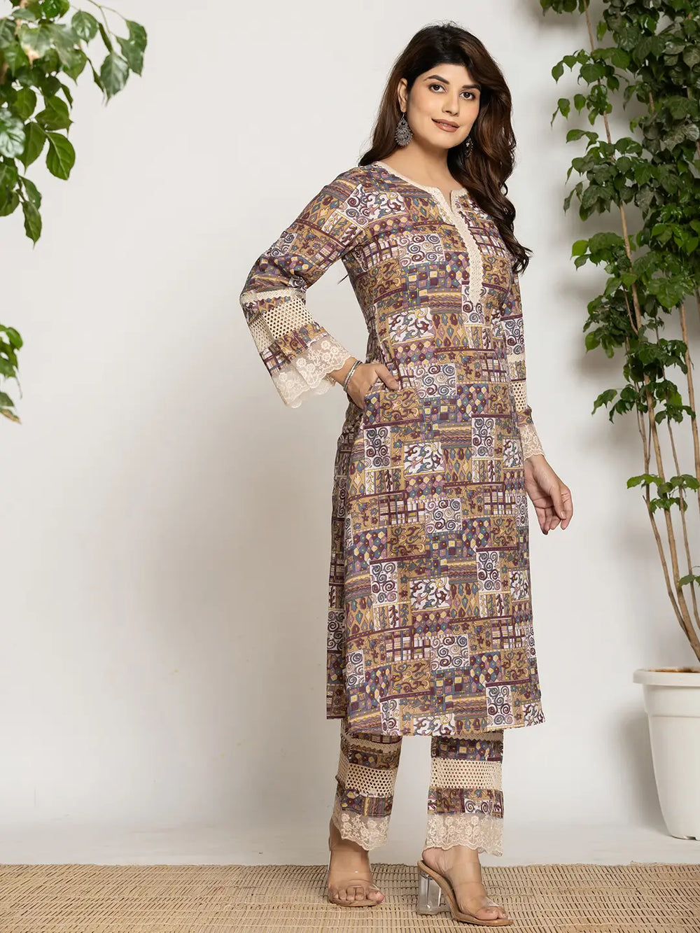 Beige-Cotton-Ethnic-Motifs-A-Line-2-Piece-Kurta-Set