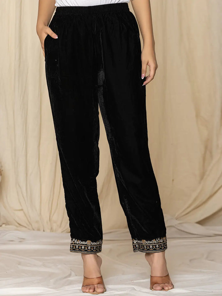 Black-Velvet-Embroidered-Co-Ord-Set