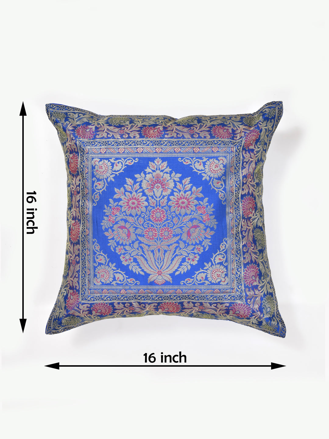 Blue-Banarasi-Zari-Cushion-Cover