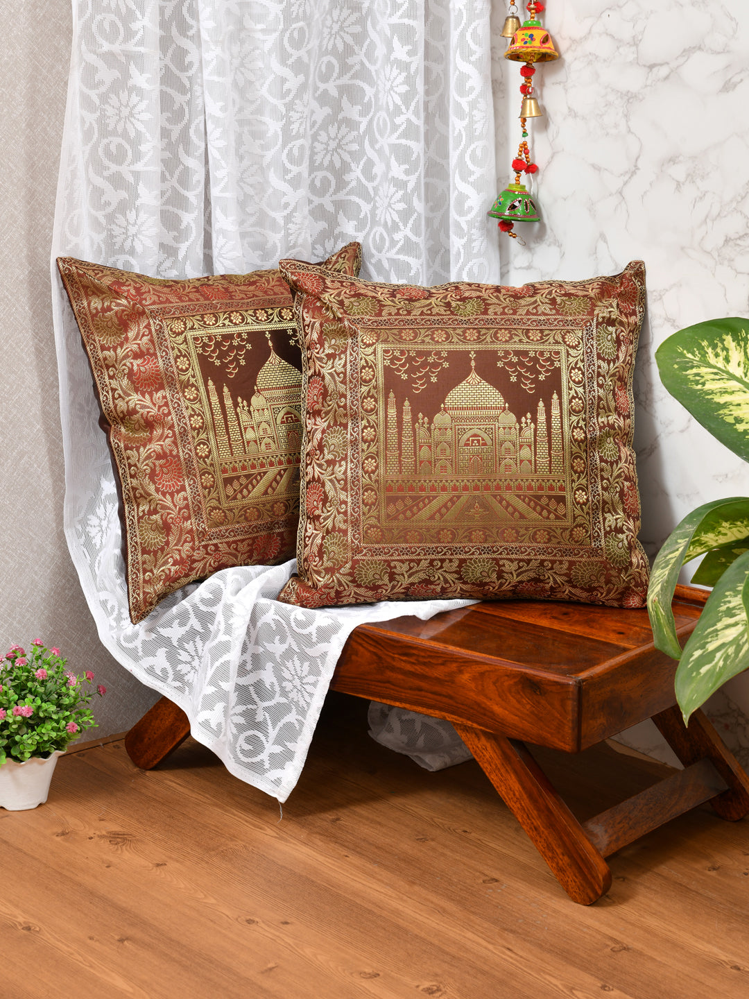 Maroon-Banarasi-Zari-Cushion-Cover