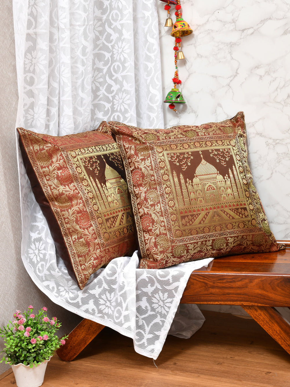 Maroon-Banarasi-Zari-Cushion-Cover