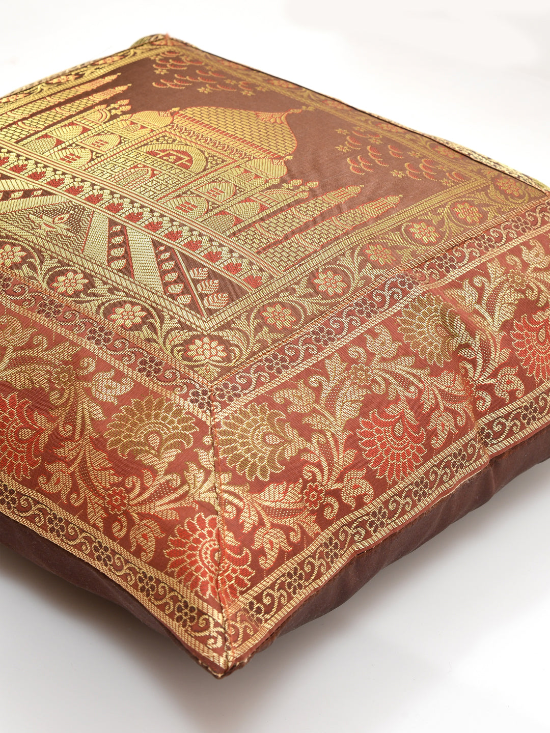 Maroon-Banarasi-Zari-Cushion-Cover