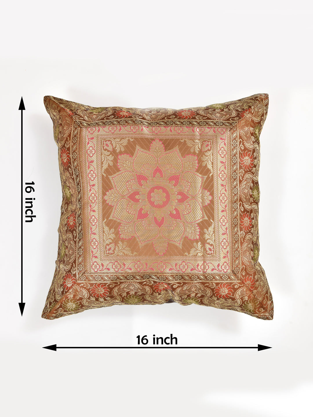 Brown-Banarasi-Zari-Cushion-Cover