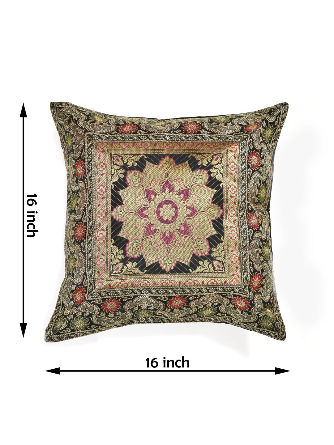 Black-Banarasi-Zari-Cushion-Cover