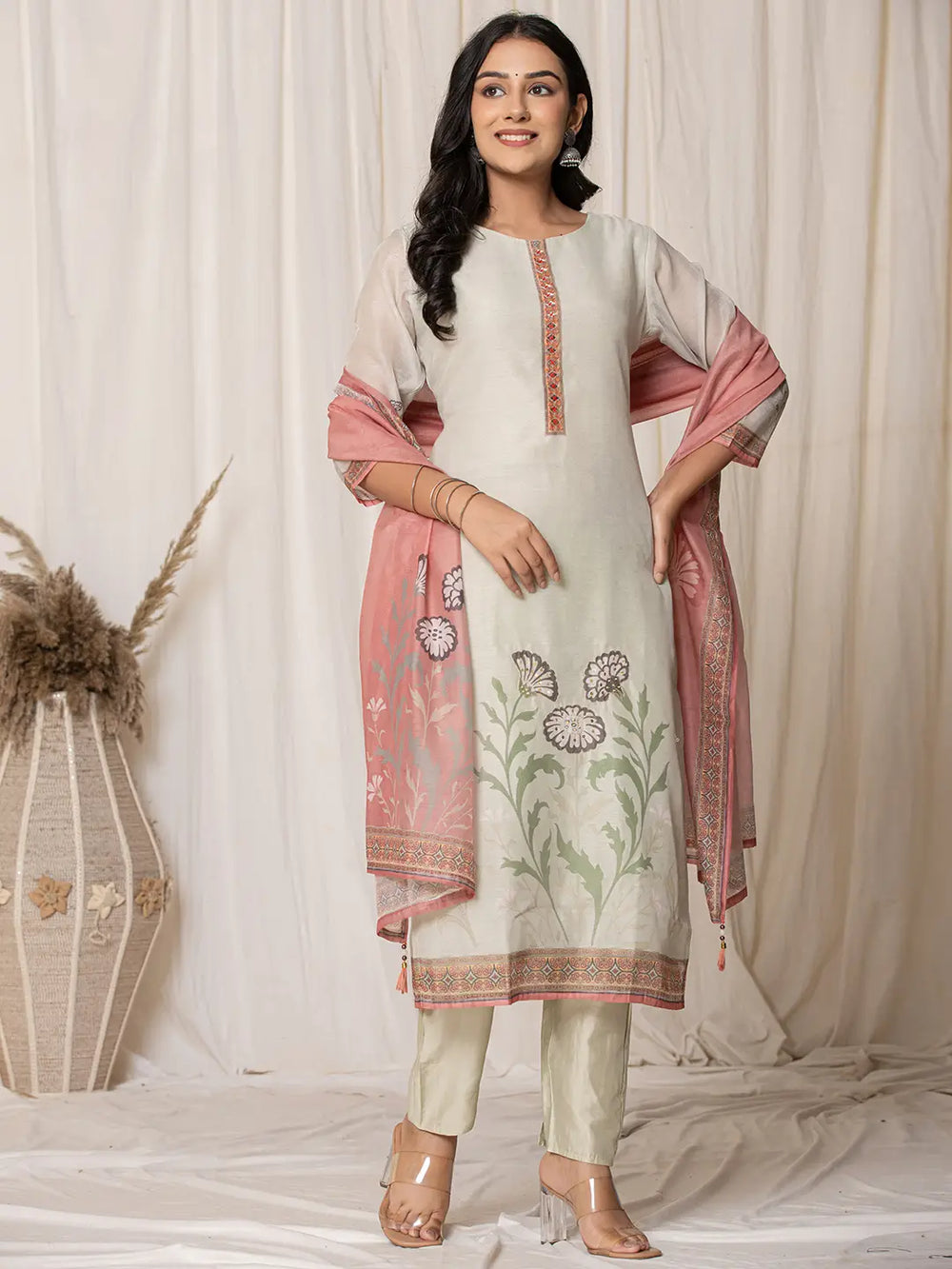 Cream-Chanderi-Embroidered-Straight-3-Piece-Kurta-Set