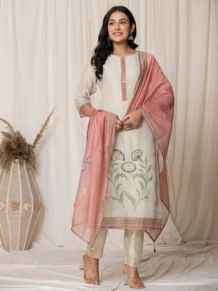 Cream-Chanderi-Embroidered-Straight-3-Piece-Kurta-Set