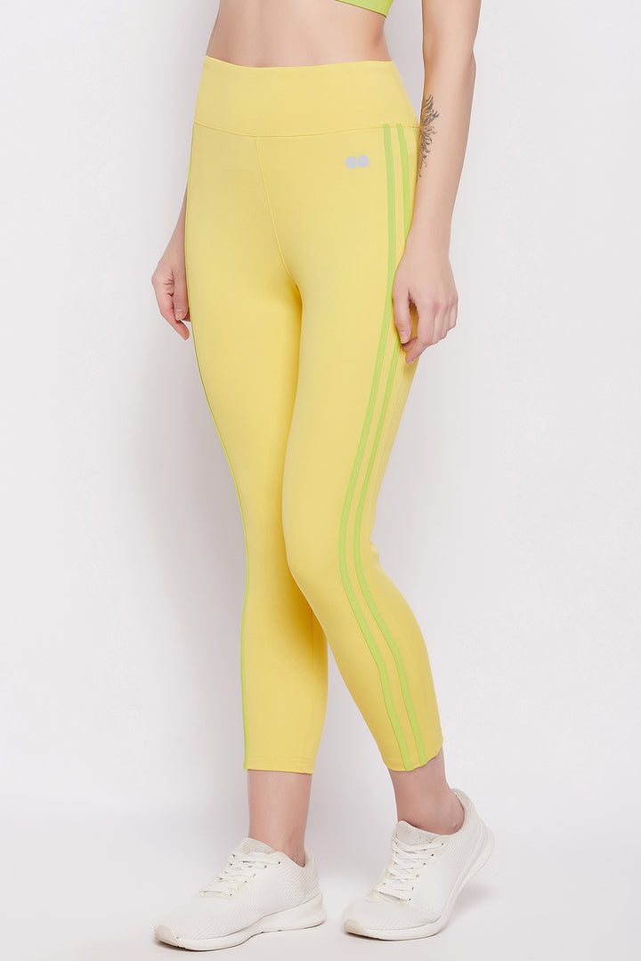 Lemon-Yellow-Polyamide-High-Rise-Active-Tights