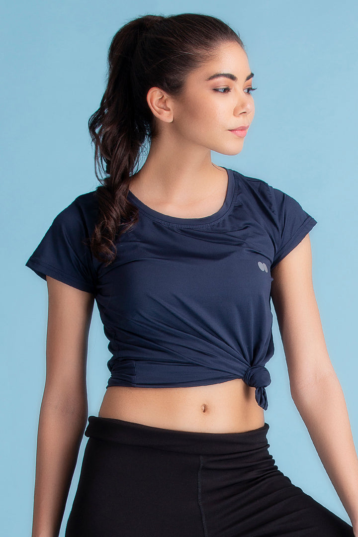 Navy-Blue-Polyester-Activewear-T-Shirt