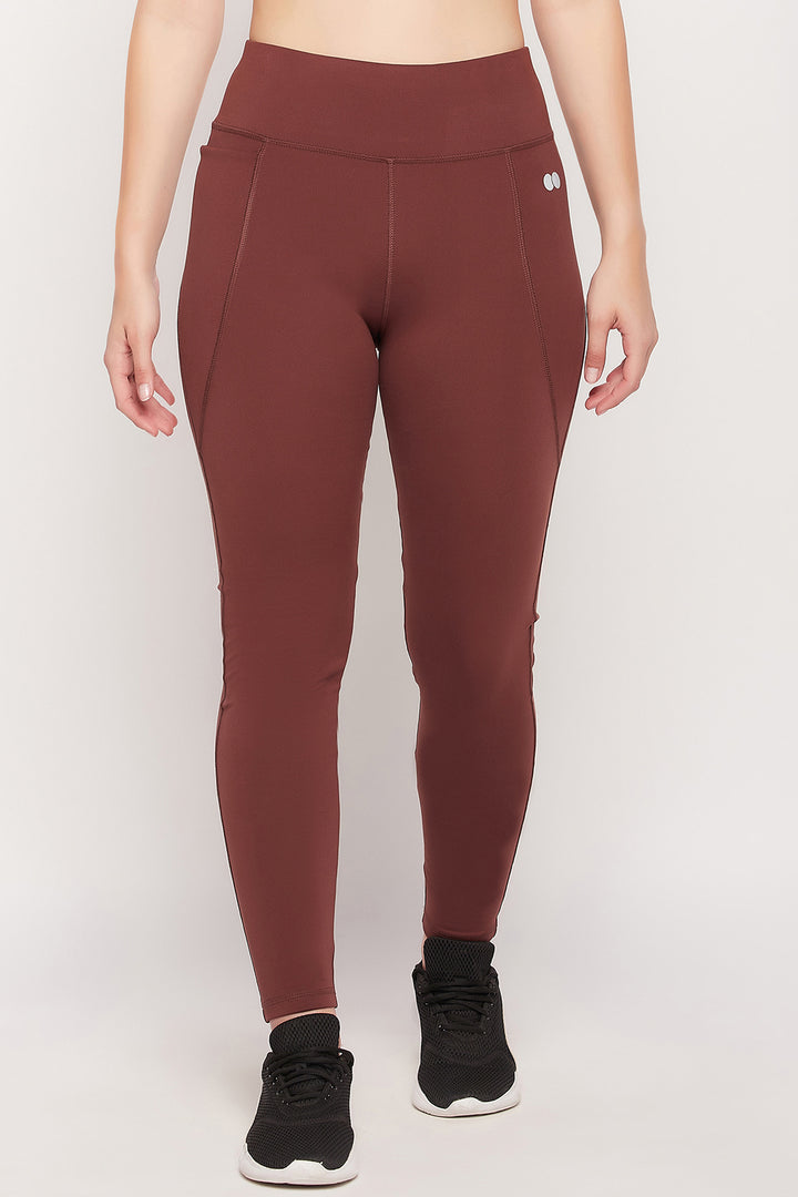 Brown-Poly-Spandex-Feel-High-Rise-3-Pocket-Active-Tights