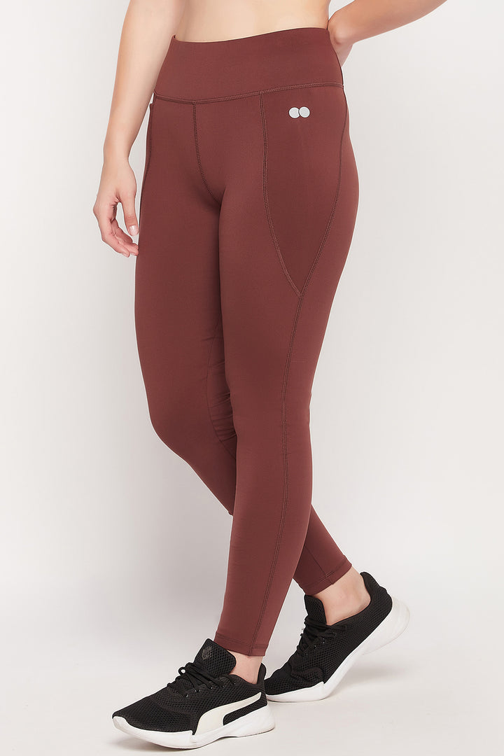 Brown-Poly-Spandex-Feel-High-Rise-3-Pocket-Active-Tights