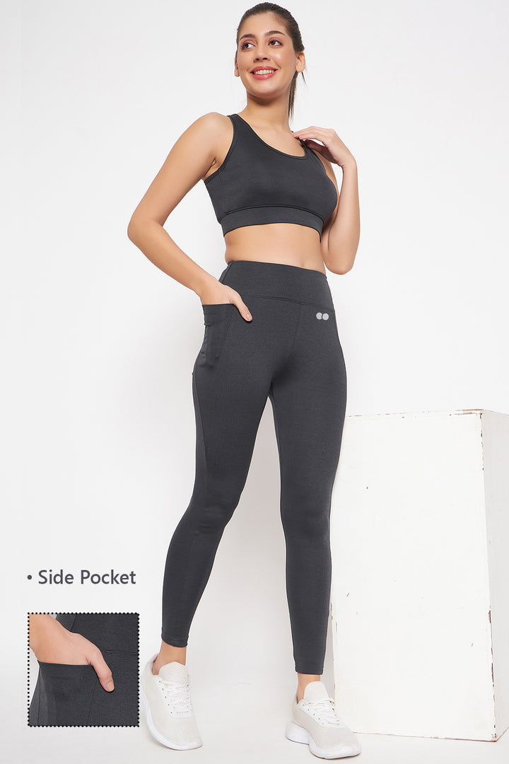 Dark-Grey-Poly-Spandex-High-Rise-Tights-With-Side-Pocket