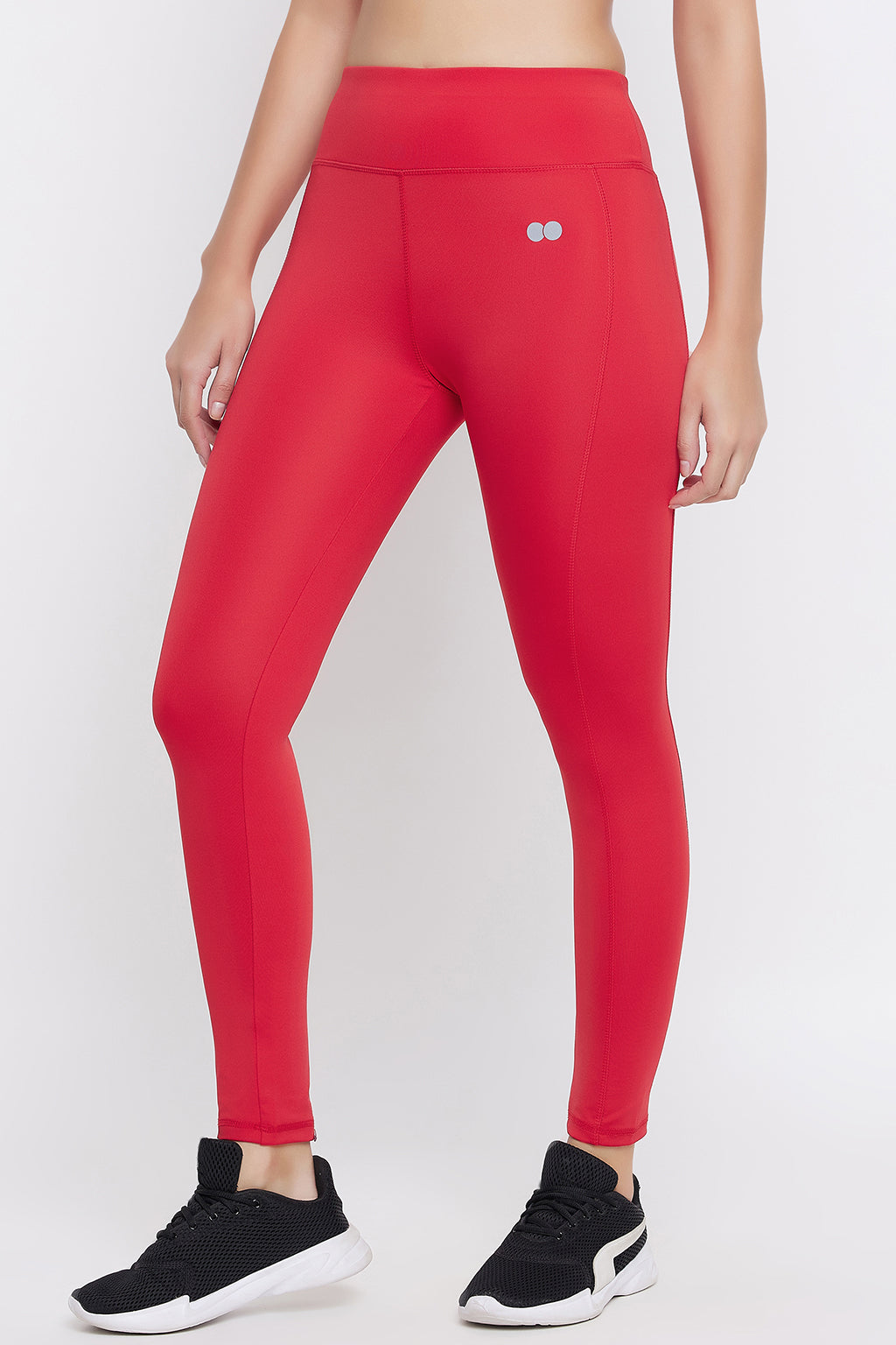 Red-Poly-Spandex-High-Rise-Tights-With-Side-Pocket