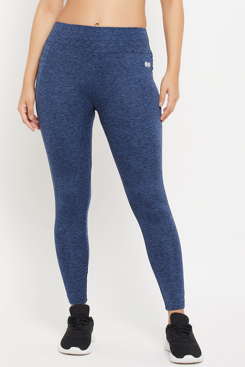 Blue-Poly-Spandex-High-Rise-Tights-With-Side-Pocket