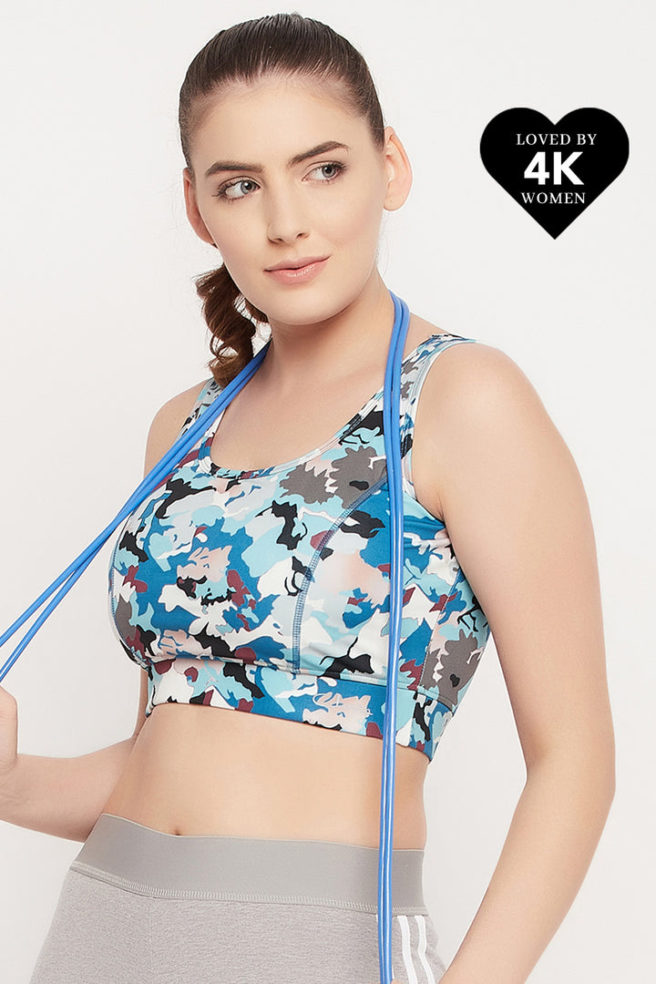 Sky-Blue-Polyester-Padded-Camouflage-Print-Sports-Bra