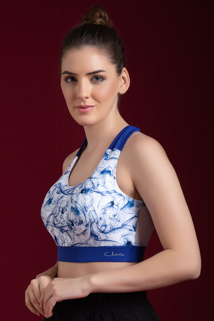 White-Polyamide-Padded-Non-Wired-Abstract-Print-Sports-Bra