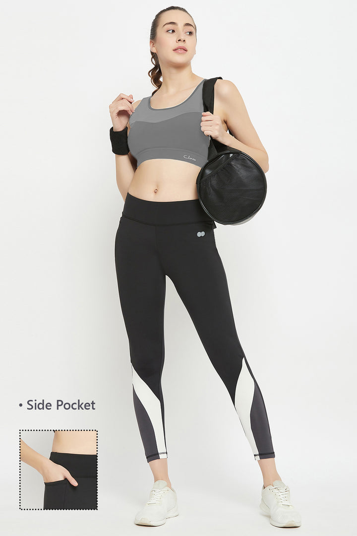 Black-Poly-Spandex-Tights-With-Contrast-Panels-&-Side-Pocket