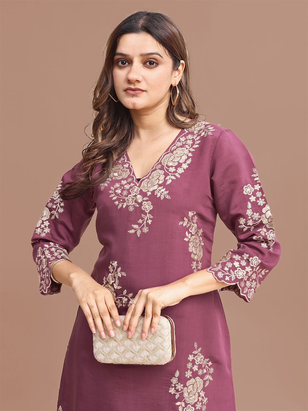 Mauve-Silk-Blend-Sequinns-Work-Co-Ord-Set