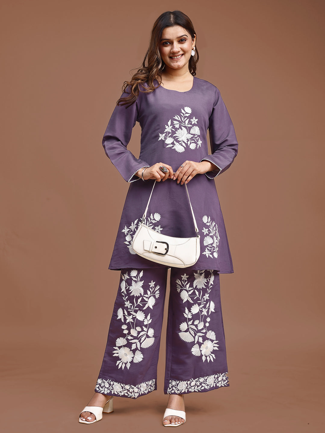 Lavender-Silk-Blend-Embroidered-Co-Ord-Set