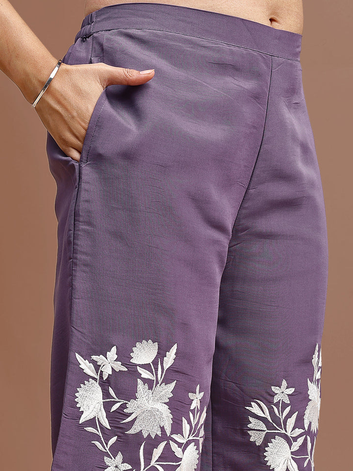 Lavender-Silk-Blend-Embroidered-Co-Ord-Set