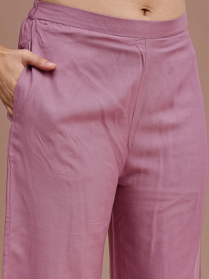 Mauve-Pink-Rayon-Embroidered-Co-Ord-Set