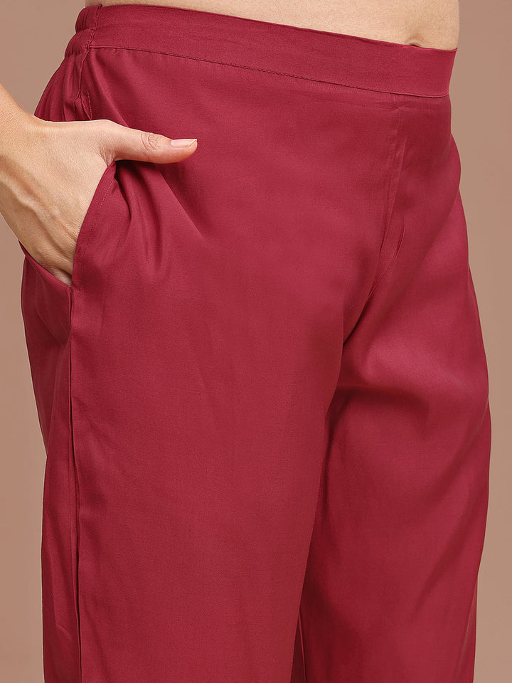 Red-Silk-Blend-Brocade-Co-ord-Set