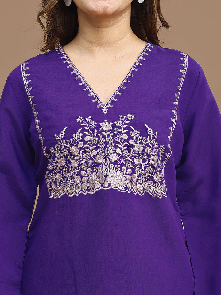 Purple-Silk-Blend-Embroidered-2-Piece-Sharara-Set