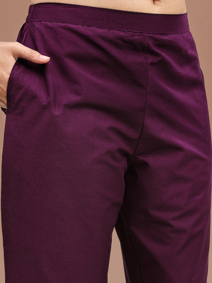 Purple-Pure-Cotton-Fit-&-Flair-Embroidered-Co-Ord-Set
