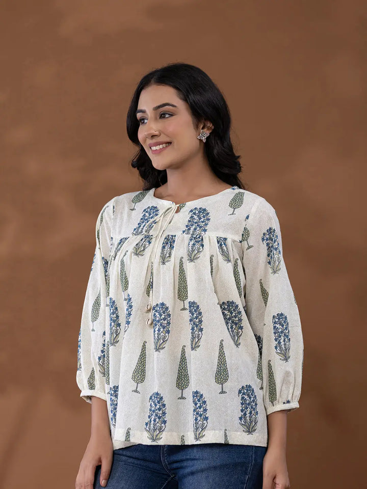 White-Cotton-Ethnic-Motifs-Printed-Top